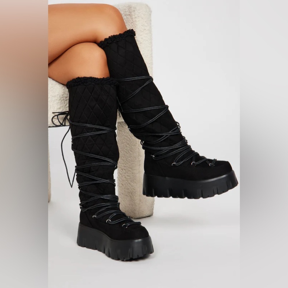 Rania Knee High Flat Boots